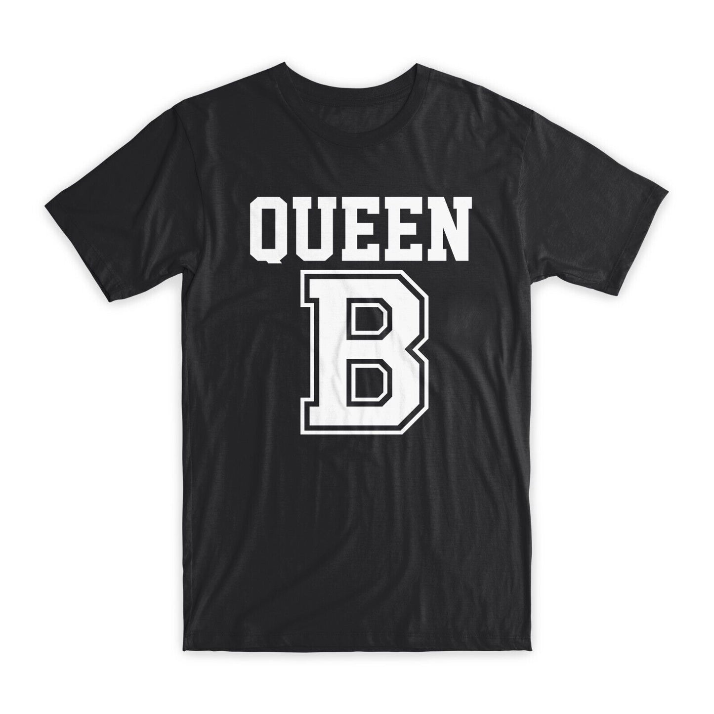 Queen B Printed T-Shirt Premium Soft Cotton Crew Neck Funny Tee Novelty Gift NEW