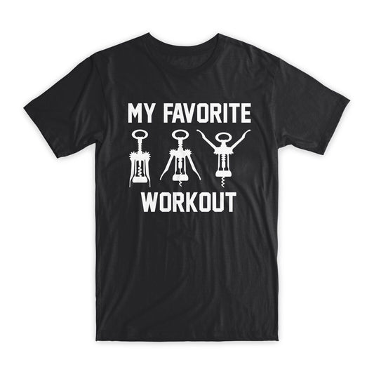 My Favorite Workout T-Shirt Premium Soft Cotton Crew Neck Funny Tees Gifts NEW