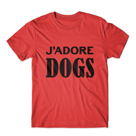 J'adore Dogs T-Shirt 100% Cotton Premium Tee