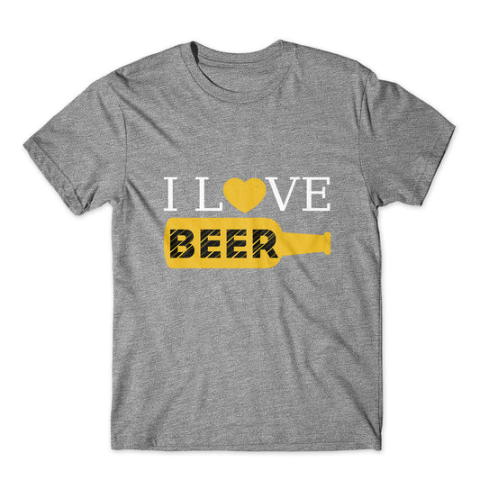 I Love Beer T-Shirt 100% Cotton Premium Tee