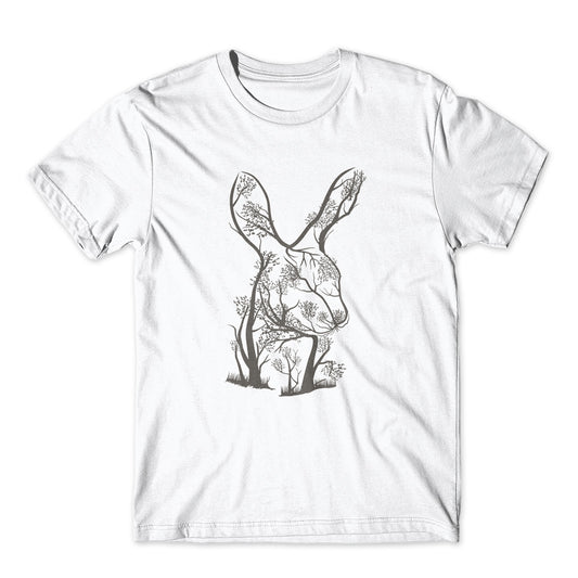 Wild Trees in Rabit T-Shirt 100% Cotton Premium Tee NEW