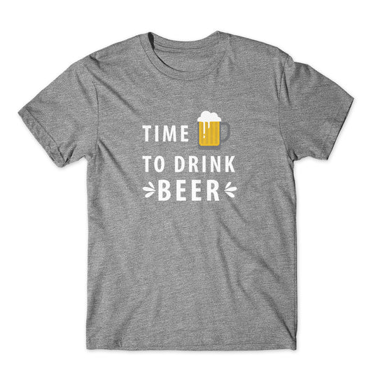 Time to Drink Beer T-Shirt 100% Cotton Premium Tee