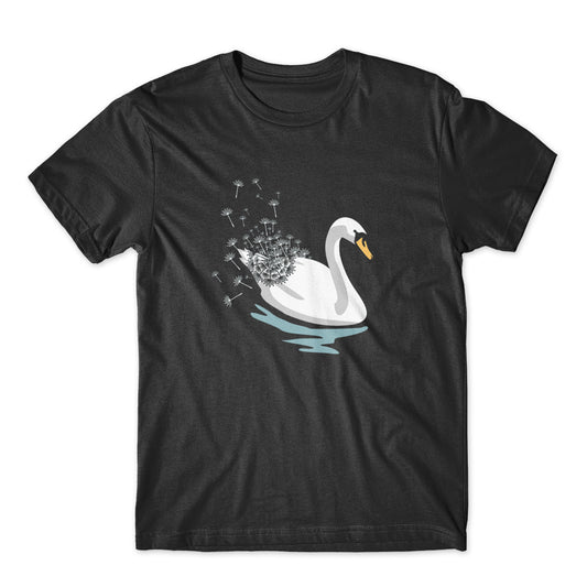 Swan Dandelion T-Shirt 100% Cotton Premium Tee NEW