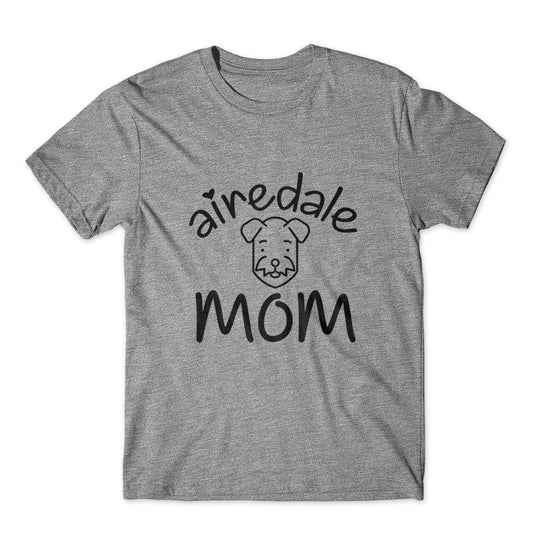 Airedale Mom T-Shirt 100% Cotton Premium Tee