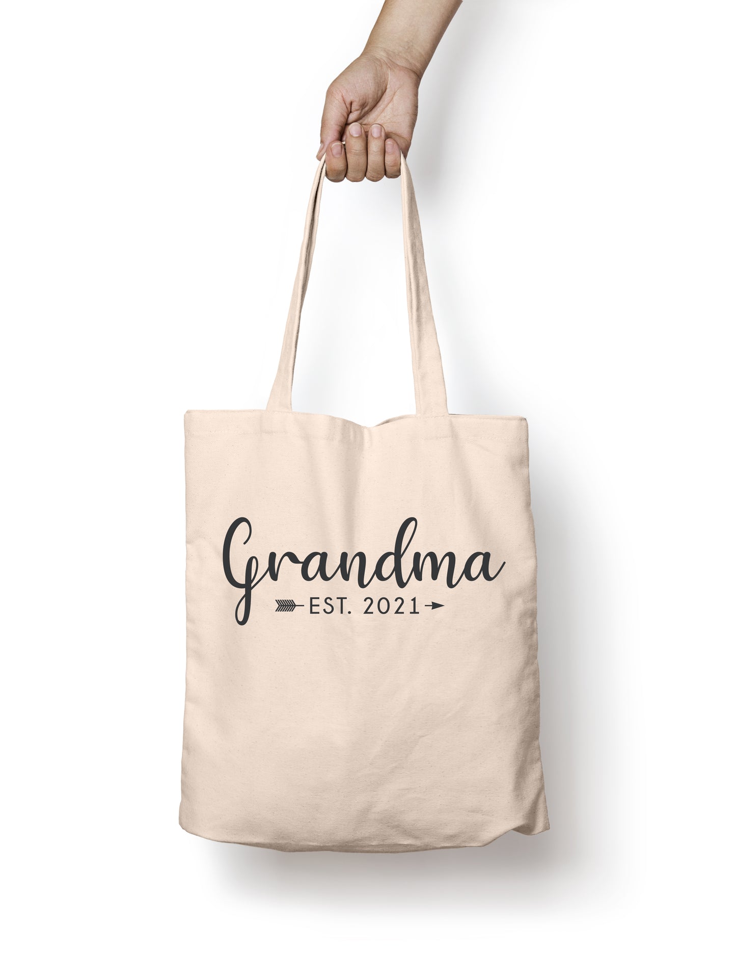 Grandma 2021 Tote Bag, Grocery Tote, Book Tote, Office Tote, 100% Cotton Fun Tote