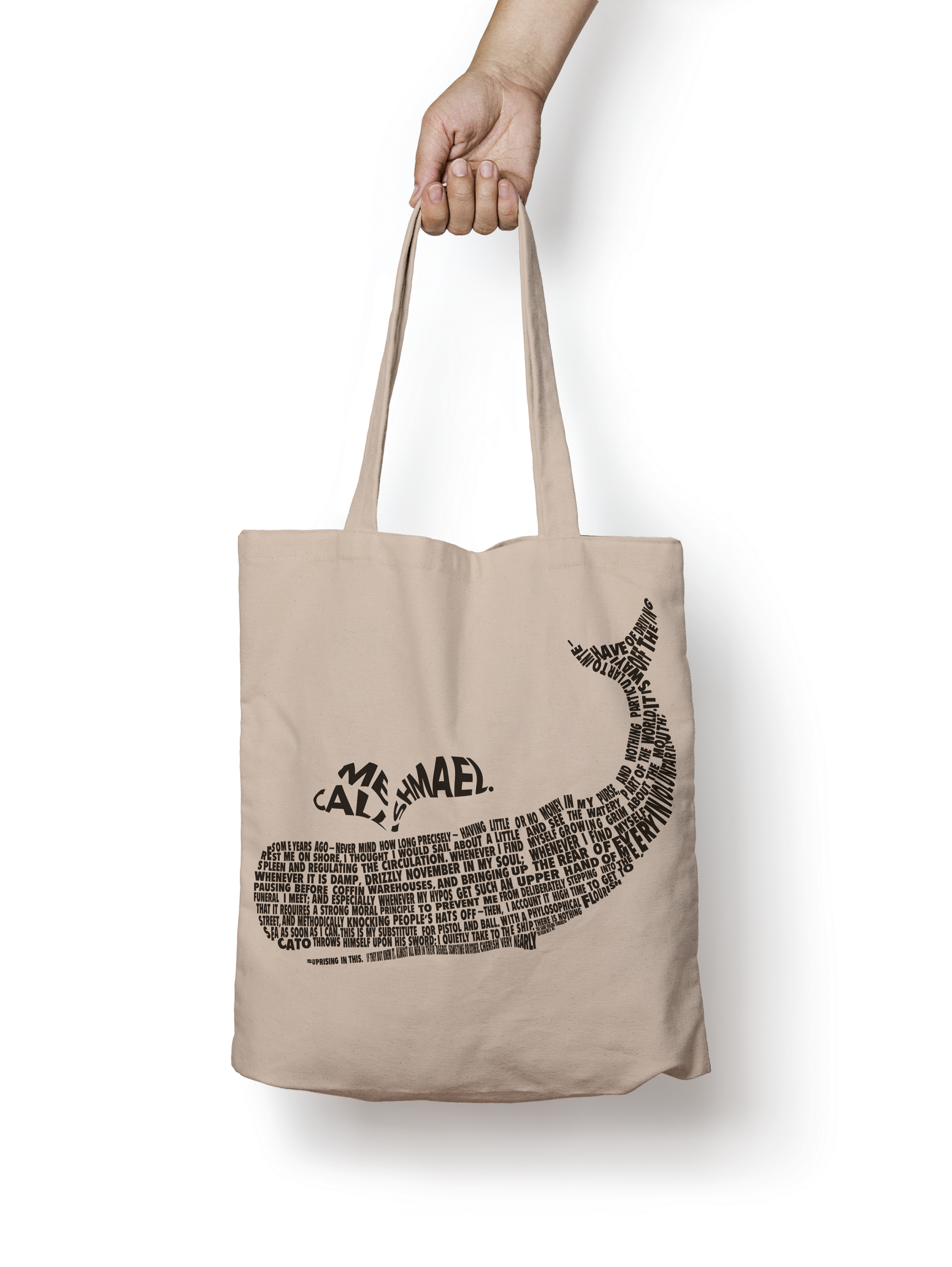 Moby Dick Tote, Grocery Tote, Book Tote, Office Tote, 100% Cotton Fun –  Mighty Circus